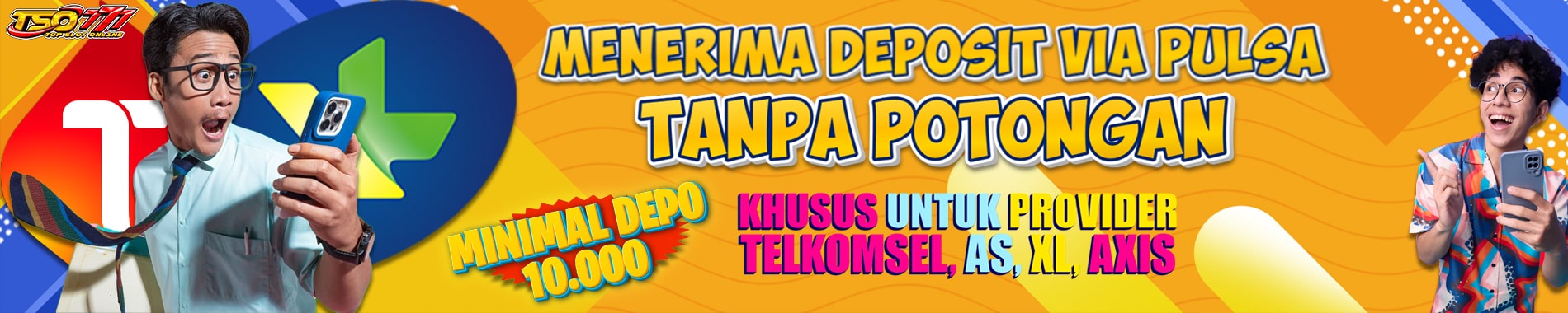 DEPOSIT PULSA TANPA POTONGAN